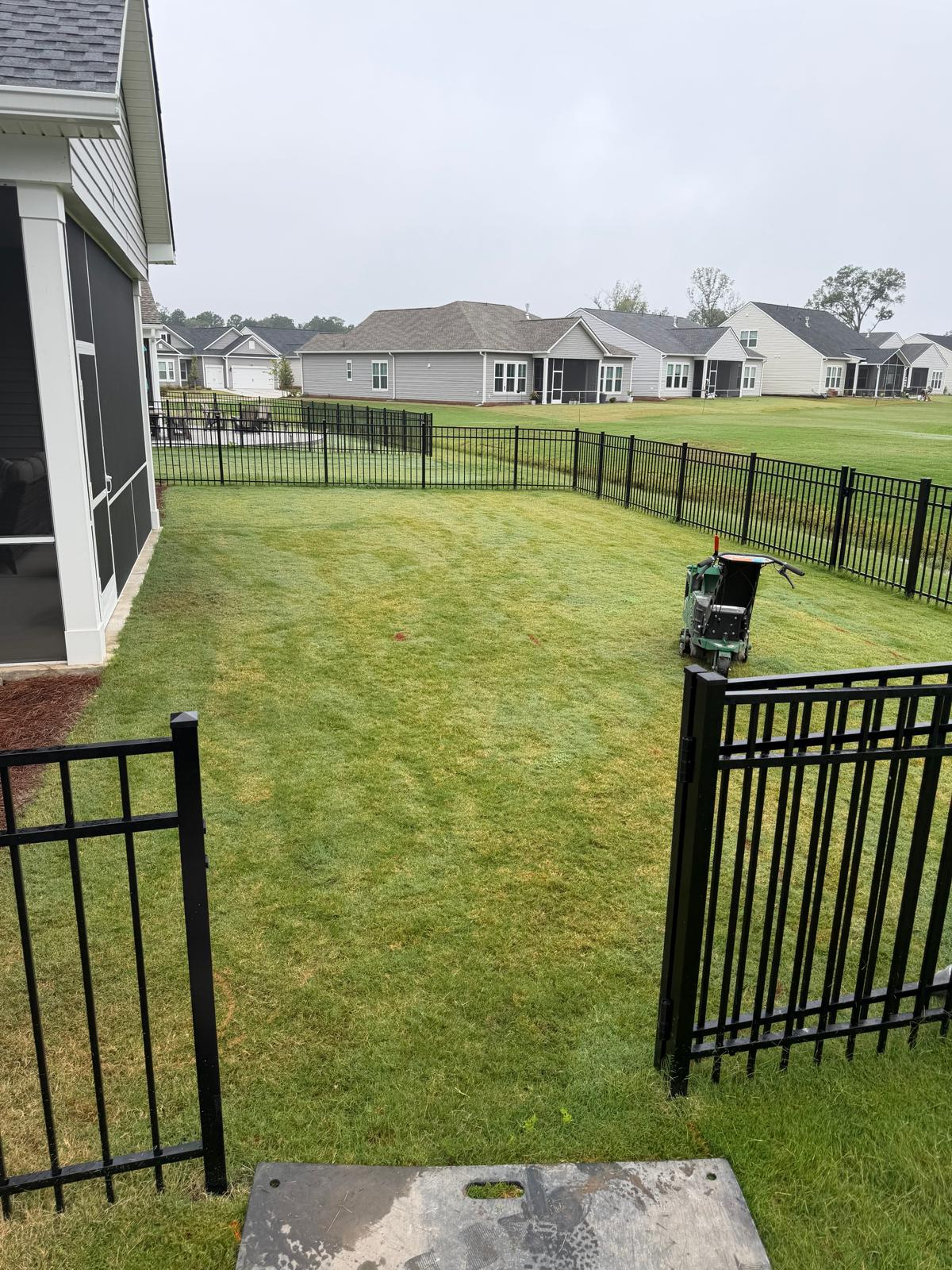Outdoor space before transformation