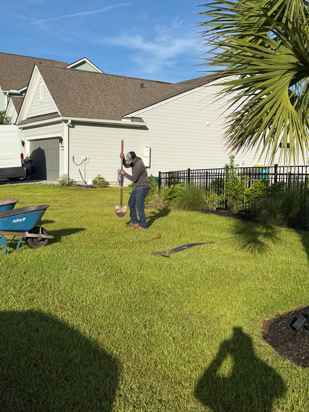 Outdoor space before transformation