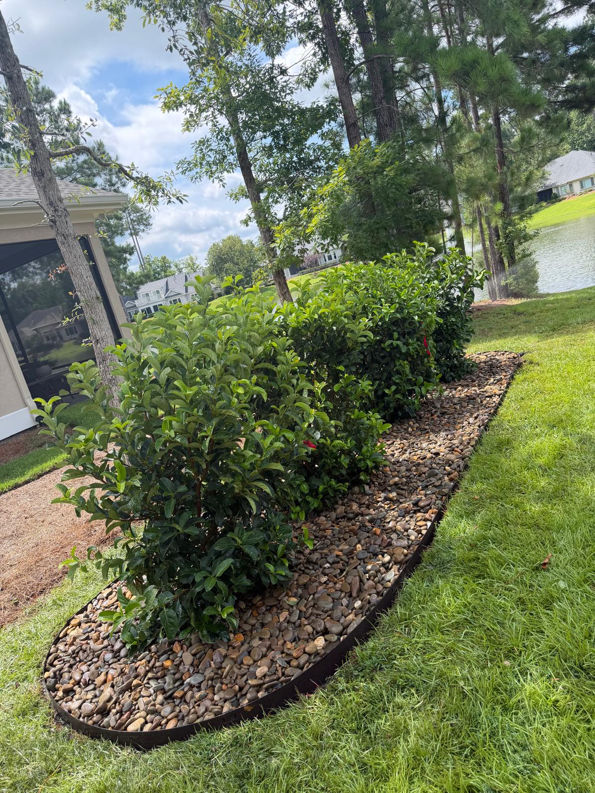 Completed landscape project