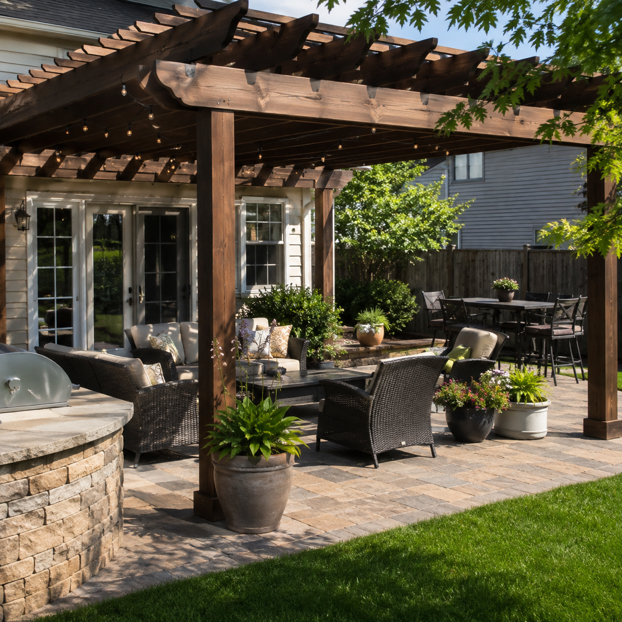 Custom pergola by Father Nature